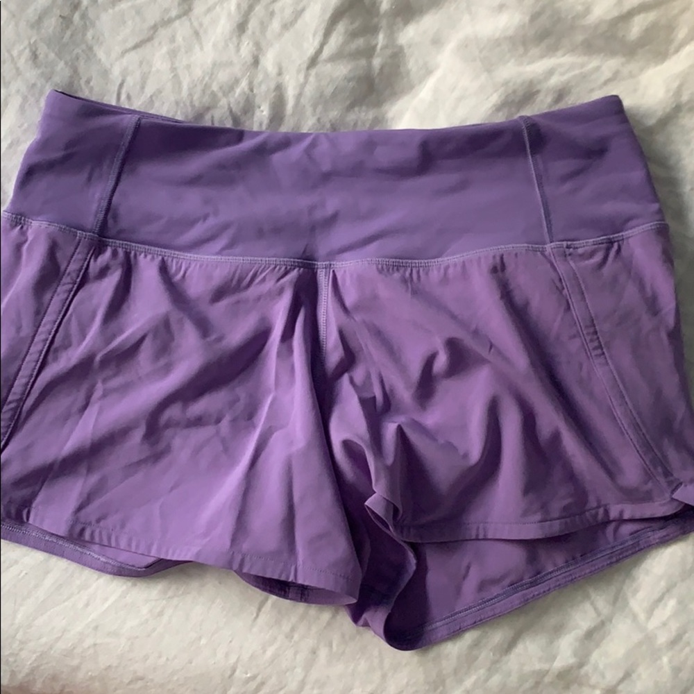 Lilac Lululemon Running Shorts